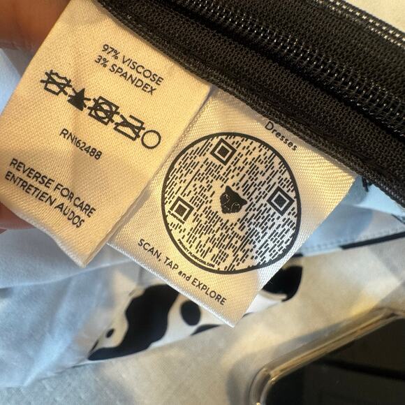 LITA by Ciara Tie Front Cheetah Print Jumpsuit Black White Size XXS NWT - Picture 11 of 11